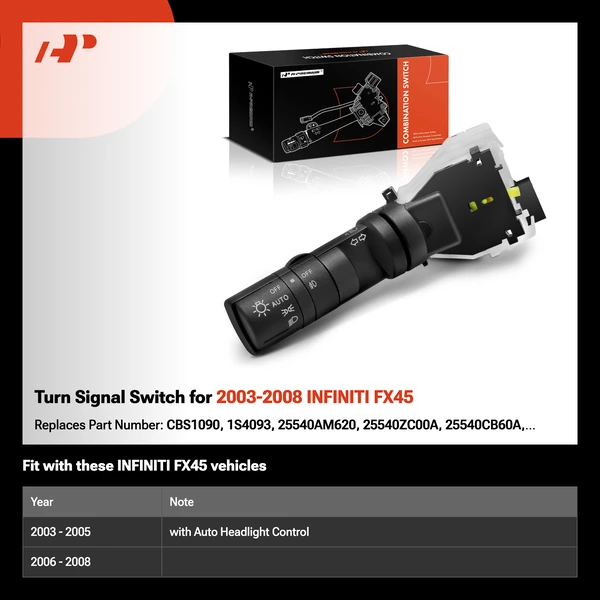 Turn Signal Switch for 2003-2008 INFINITI FX45
