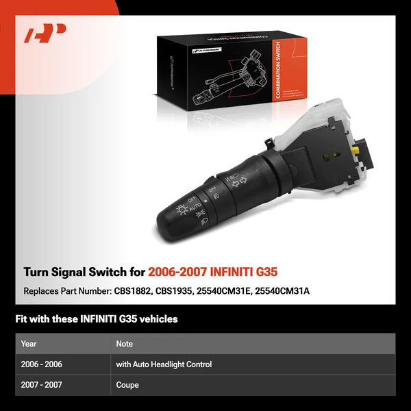 Turn Signal Switch for 2006-2007 INFINITI G35