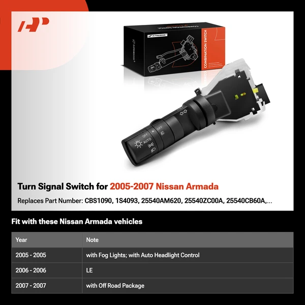 Turn Signal Switch for 2005-2007 Nissan Armada