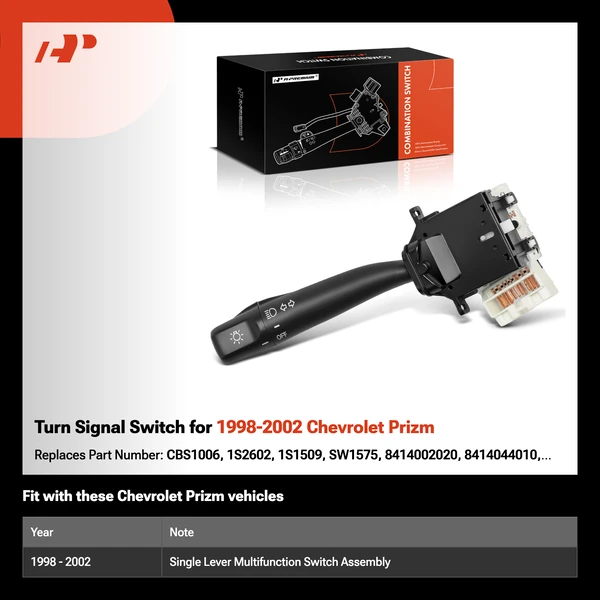 Turn Signal Switch for 1998-2002 Chevrolet Prizm