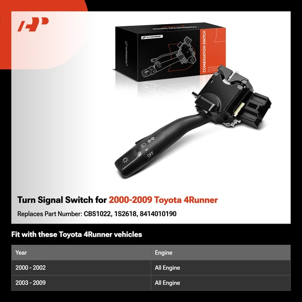 Turn Signal Switch for 2000-2009 Toyota 4Runner