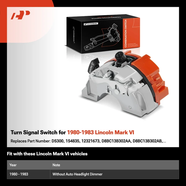 Turn Signal Switch for 1980-1983 Lincoln Mark VI