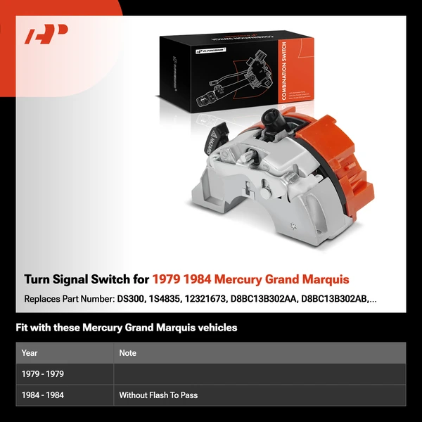 Turn Signal Switch for 1979 1984 Mercury Grand Marquis