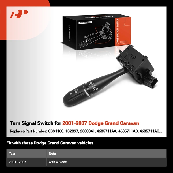 Turn Signal Switch for 2001-2007 Dodge Grand Caravan