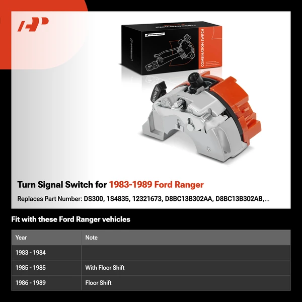 Turn Signal Switch for 1983-1989 Ford Ranger