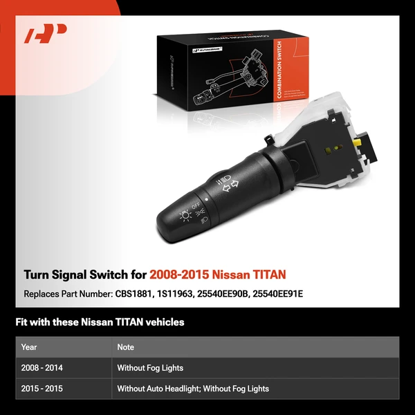 Turn Signal Switch for 2008-2015 Nissan TITAN