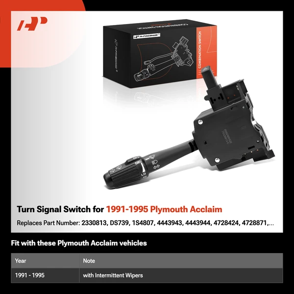 Turn Signal Switch for 1991-1995 Plymouth Acclaim