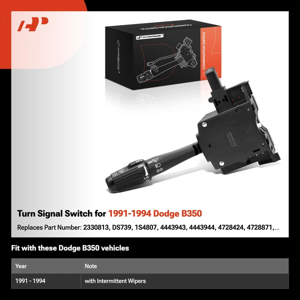 Turn Signal Switch for 1991-1994 Dodge B350