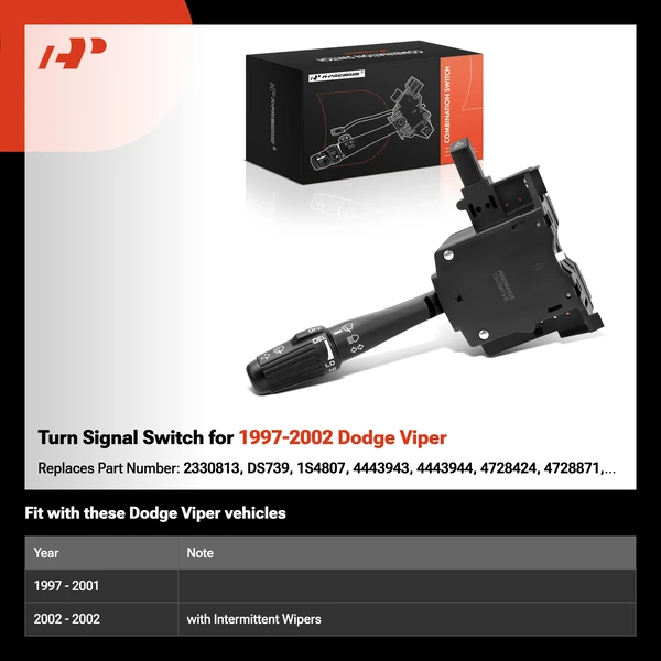 Turn Signal Switch for 1997-2002 Dodge Viper