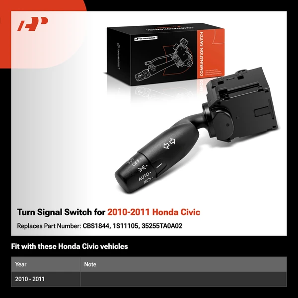 Turn Signal Switch for 2010-2011 Honda Civic