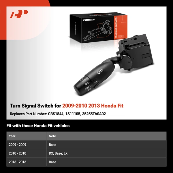 Turn Signal Switch for 2009-2010 2013 Honda Fit