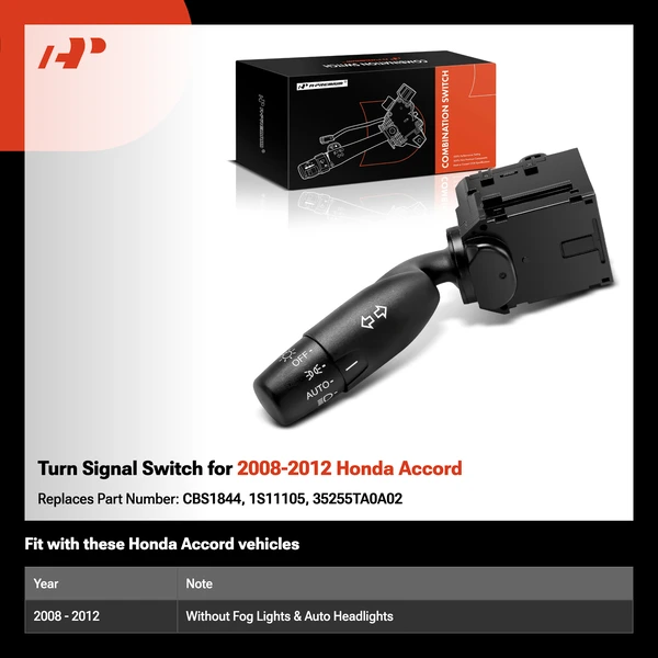 Turn Signal Switch for 2008-2012 Honda Accord