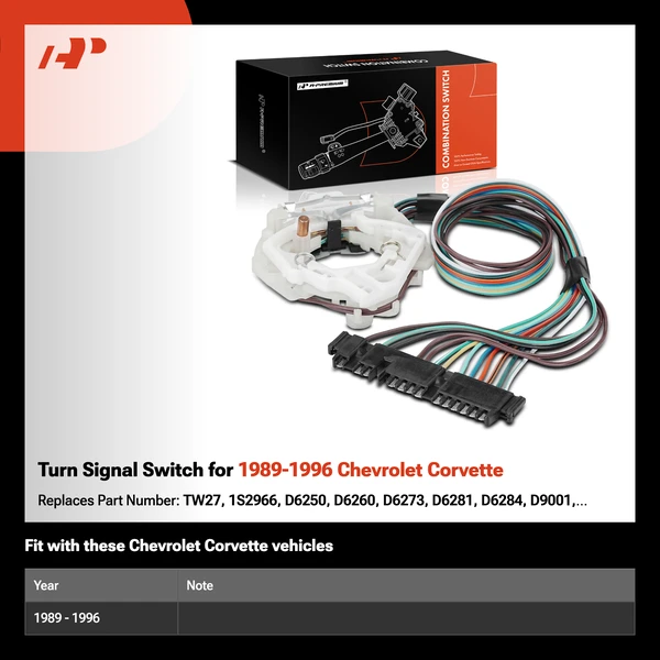 Turn Signal Switch for 1989-1996 Chevrolet Corvette