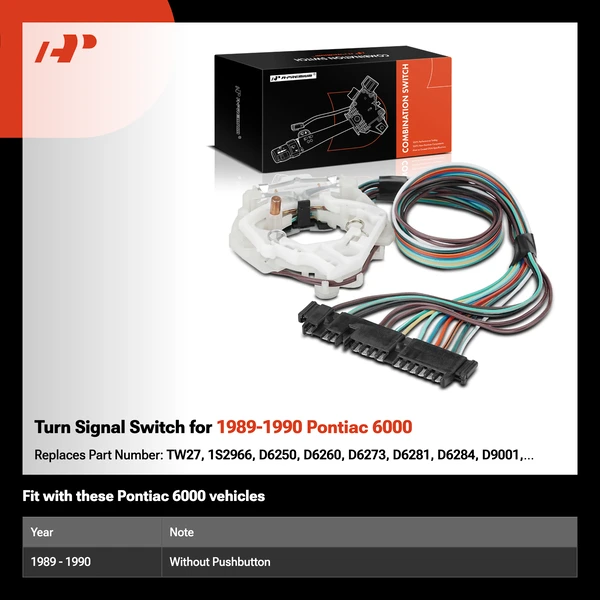 Turn Signal Switch for 1989-1990 Pontiac 6000