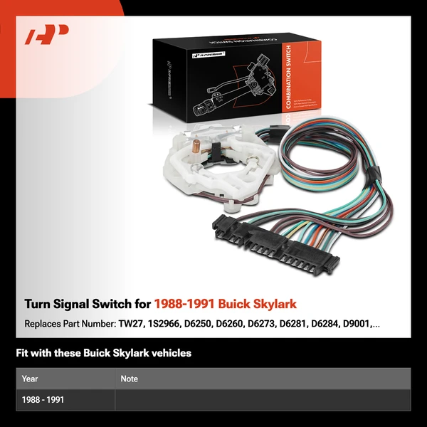 Turn Signal Switch for 1988-1991 Buick Skylark