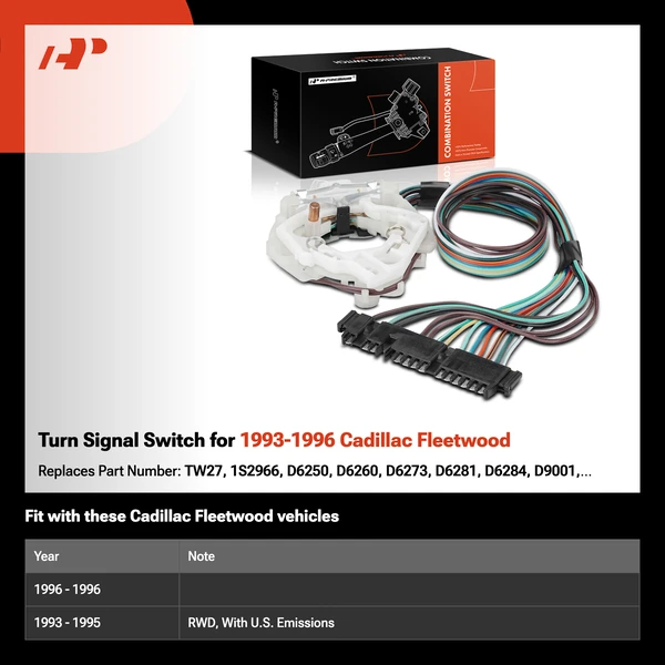 Turn Signal Switch for 1993-1996 Cadillac Fleetwood