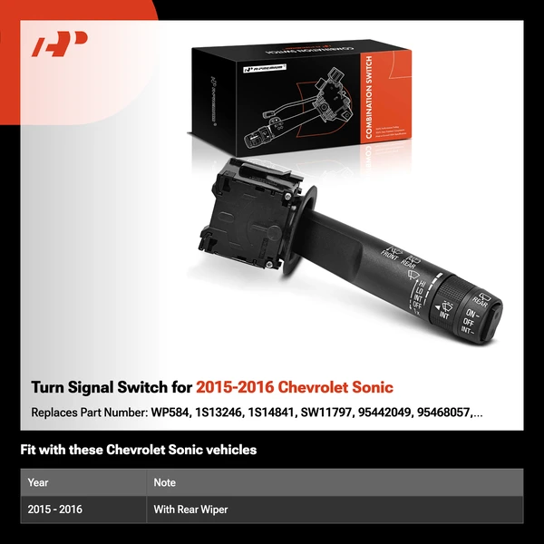 Turn Signal Switch for 2015-2016 Chevrolet Sonic