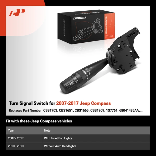 Turn Signal Switch for 2007-2017 Jeep Compass