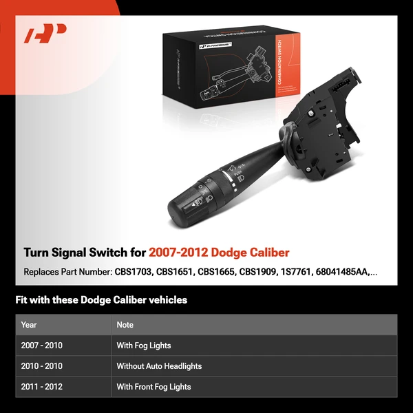 Turn Signal Switch for 2007-2012 Dodge Caliber