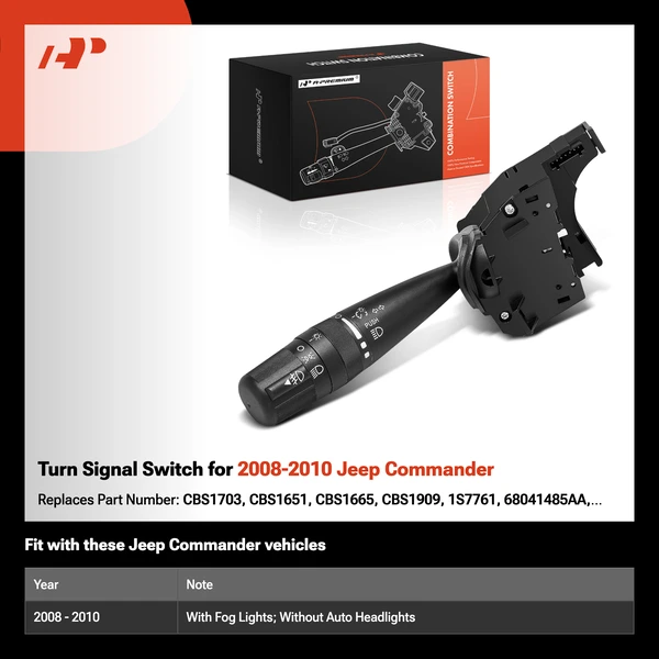 Turn Signal Switch for 2008-2010 Jeep Commander