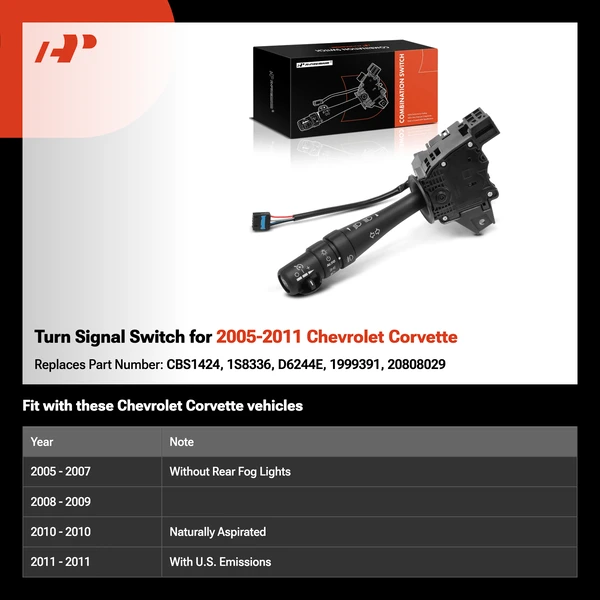 Turn Signal Switch for 2005-2011 Chevrolet Corvette