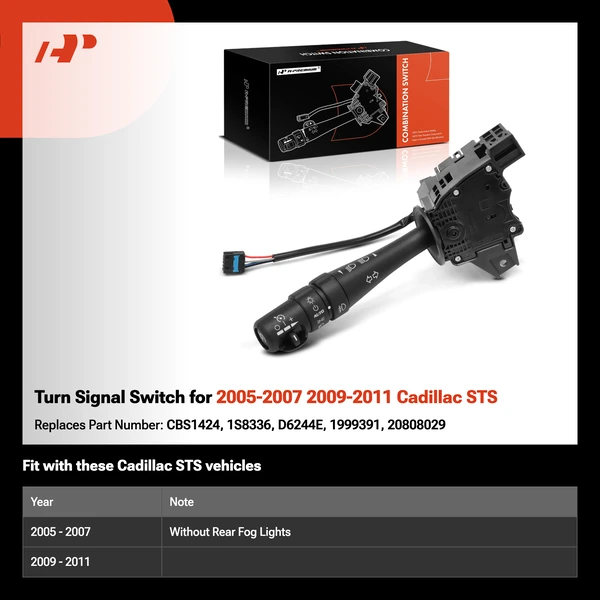 Turn Signal Switch for 2005-2007 2009-2011 Cadillac STS