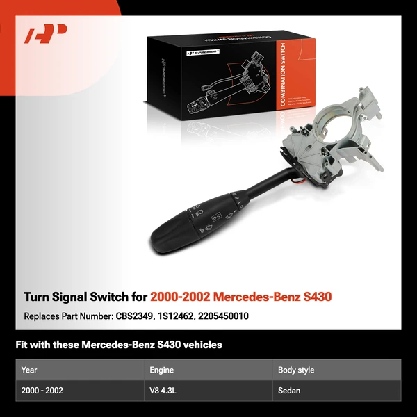 Turn Signal Switch for 2000-2002 Mercedes-Benz S430