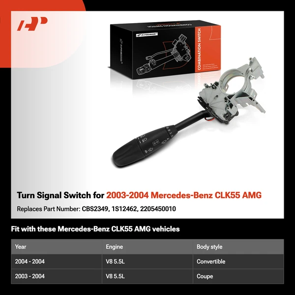 Turn Signal Switch for 2003-2004 Mercedes-Benz CLK55 AMG