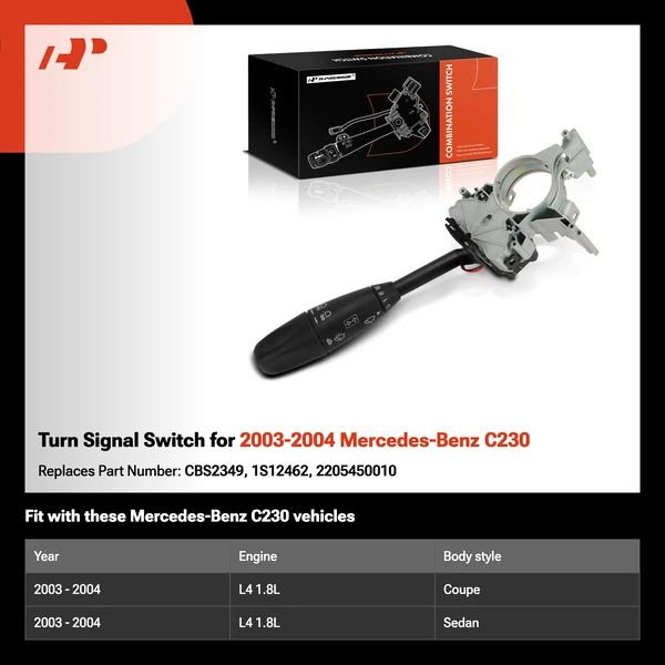 Turn Signal Switch for 2003-2004 Mercedes-Benz C230
