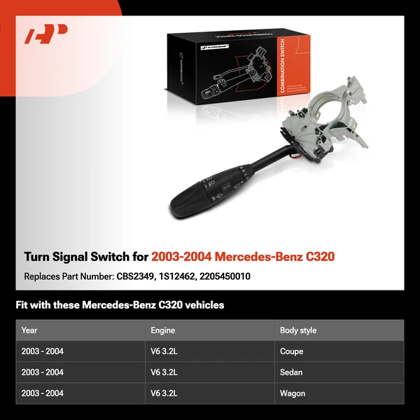 Turn Signal Switch for 2003-2004 Mercedes-Benz C320