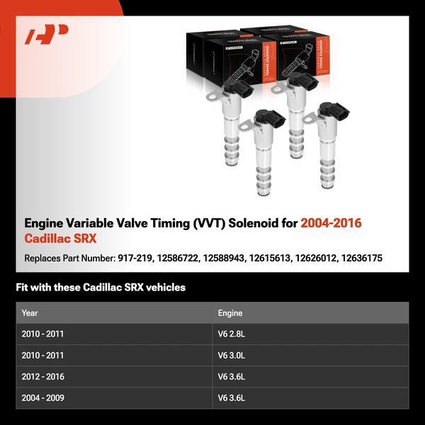 Engine Variable Valve Timing (VVT) Solenoid for 2004-2016 Cadillac SRX