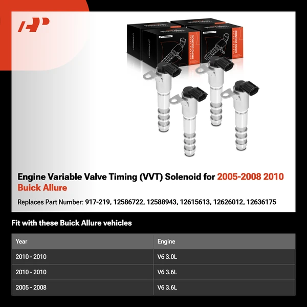 Engine Variable Valve Timing (VVT) Solenoid for 2005-2008 2010 Buick Allure