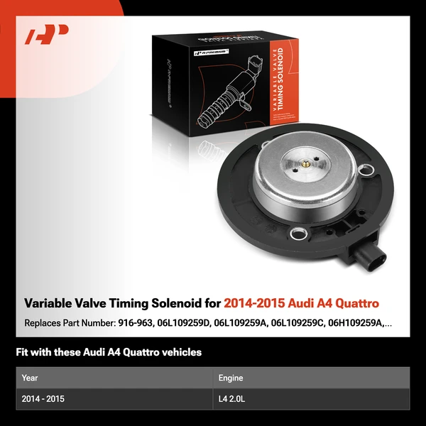Variable Valve Timing Solenoid for 2014-2015 Audi A4 Quattro