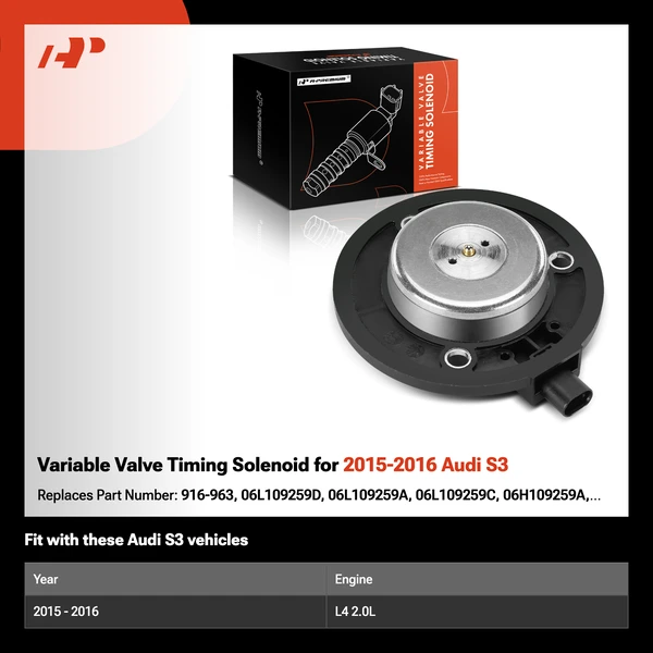 Variable Valve Timing Solenoid for 2015-2016 Audi S3