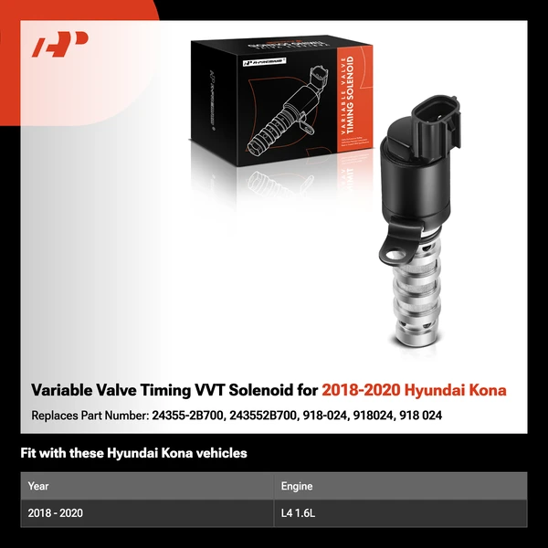 Variable Valve Timing VVT Solenoid for 2018-2020 Hyundai Kona