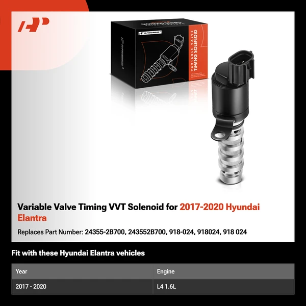 Variable Valve Timing VVT Solenoid for 2017-2020 Hyundai Elantra