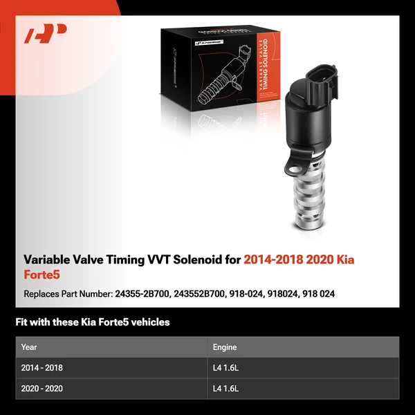 Variable Valve Timing VVT Solenoid for 2014-2018 2020 Kia Forte5