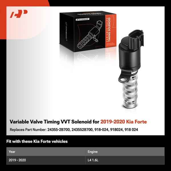 Variable Valve Timing VVT Solenoid for 2019-2020 Kia Forte