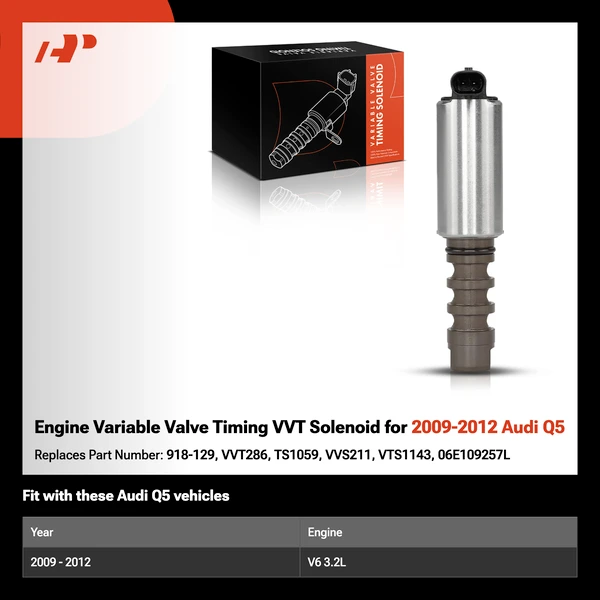 Engine Variable Valve Timing VVT Solenoid for 2009-2012 Audi Q5