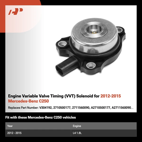 Engine Variable Valve Timing (VVT) Solenoid for 2012-2015 Mercedes-Benz C250