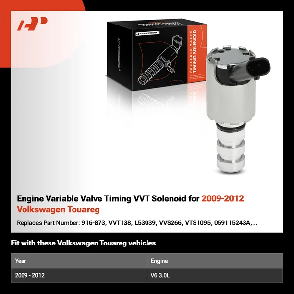 Engine Variable Valve Timing VVT Solenoid for 2009-2012 Volkswagen Touareg