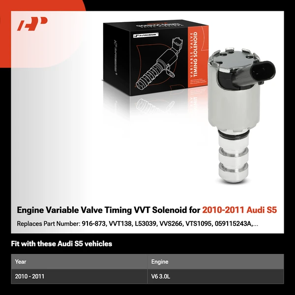 Engine Variable Valve Timing VVT Solenoid for 2010-2011 Audi S5