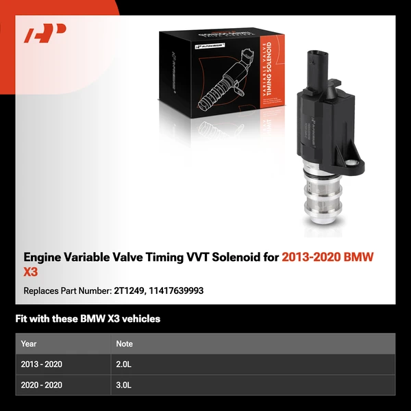 Engine Variable Valve Timing VVT Solenoid for 2013-2020 BMW X3