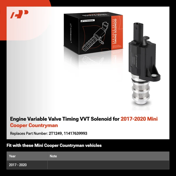Engine Variable Valve Timing VVT Solenoid for 2017-2020 Mini Cooper Countryman