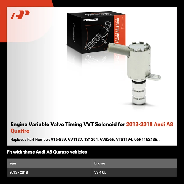 Engine Variable Valve Timing VVT Solenoid for 2013-2018 Audi A8 Quattro