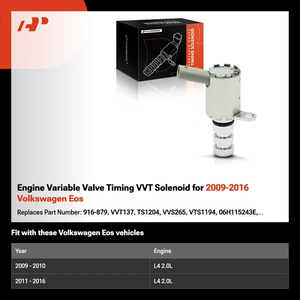 Engine Variable Valve Timing VVT Solenoid for 2009-2016 Volkswagen Eos
