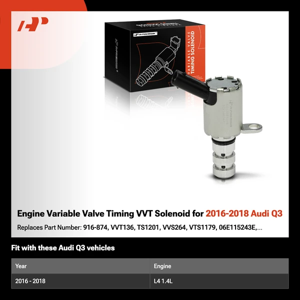 Engine Variable Valve Timing VVT Solenoid for 2016-2018 Audi Q3