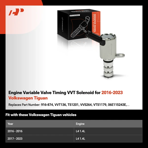 Engine Variable Valve Timing VVT Solenoid for 2016-2023 Volkswagen Tiguan