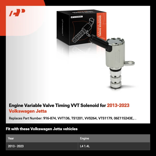 Engine Variable Valve Timing VVT Solenoid for 2013-2023 Volkswagen Jetta