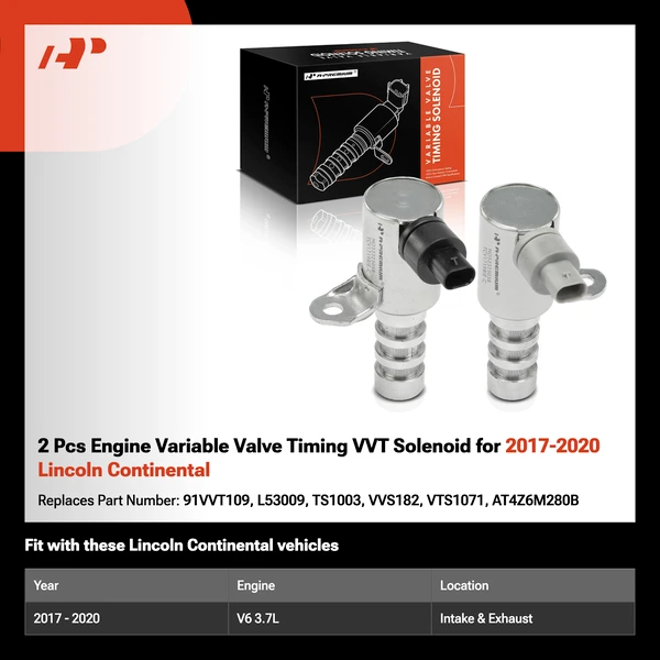 2 Pcs Engine Variable Valve Timing VVT Solenoid for 2017-2020 Lincoln Continental